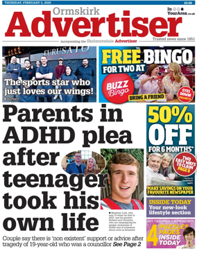 Cover of Ormskirk Advertiser