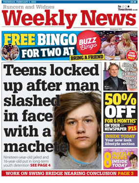 Cover of Runcorn & Widnes Weekly News