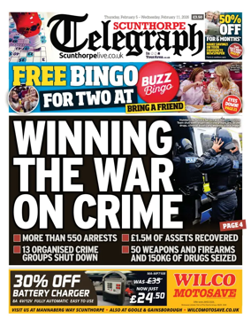 Cover of Scunthorpe Telegraph