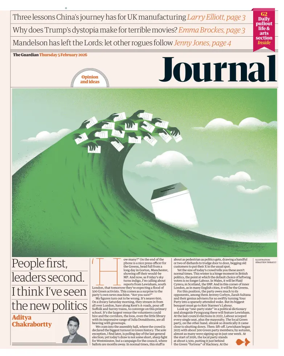 Cover of The Guardian e-paper Journal