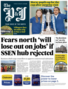 Cover of The Press and Journal (Inverness Highlands and Islands)