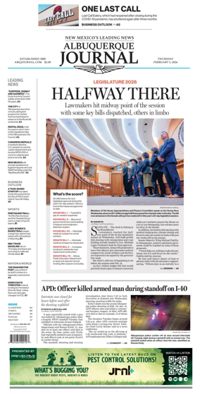 Cover of Albuquerque Journal