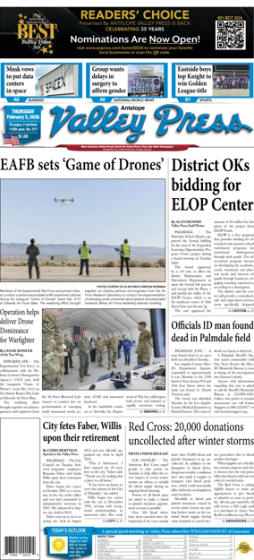 Cover of Antelope Valley Press