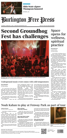 Cover of Burlington Free Press