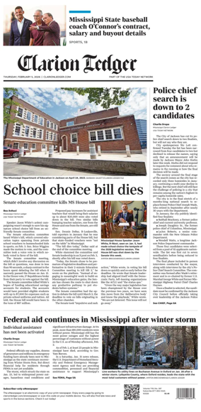 Cover of Clarion Ledger