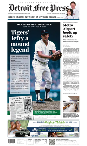 Cover of Detroit Free Press