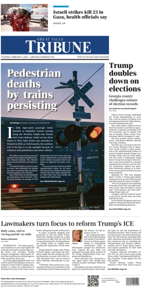 Cover of Great Falls Tribune