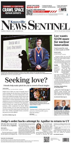 Cover of Knoxville News Sentinel
