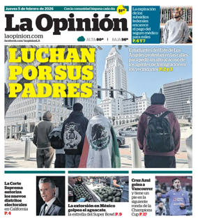Cover of La Opinion