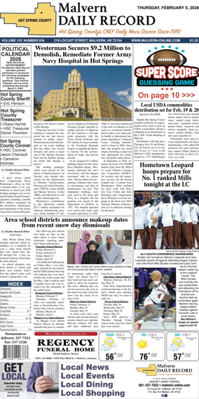 Cover of Malvern Daily Record