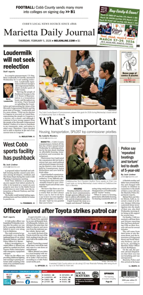 Cover of Marietta Daily Journal