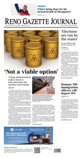 Cover of Reno Gazette Journal