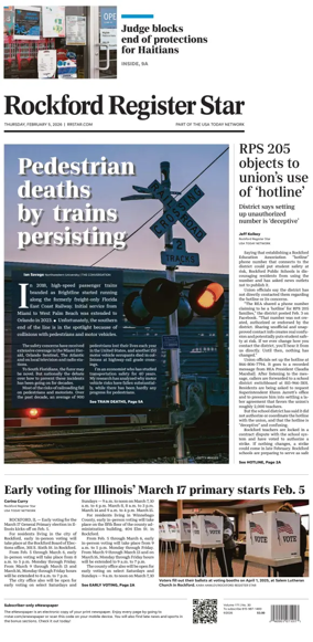 Cover of Rockford Register Star