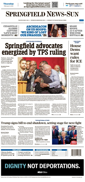 Cover of Springfield News-Sun