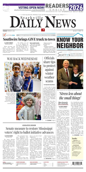 Cover of Starkville Daily News