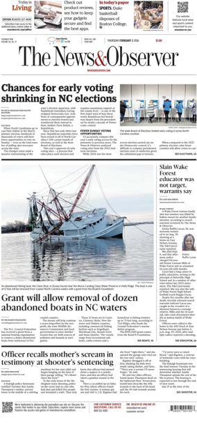 Cover of The News & Observer