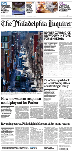 Cover of The Philadelphia Inquirer