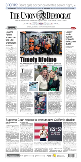 Cover of The Union Democrat