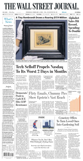 Cover of The Wall Street Journal