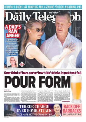 Cover of The Daily Telegraph (Sydney)