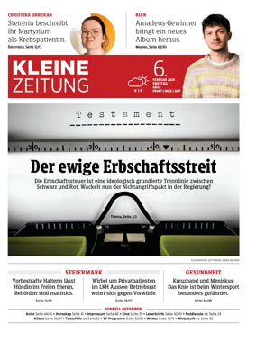 Cover of Kleine Zeitung Steiermark