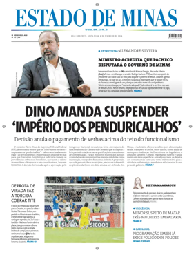 Cover of Estado de Minas (Brazil)