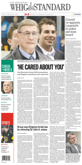 Cover of Kingston Whig-Standard