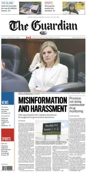 Cover of The Guardian (Charlottetown)
