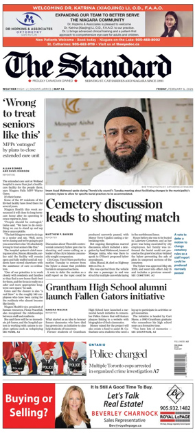 Cover of The Standard (St. Catharines)