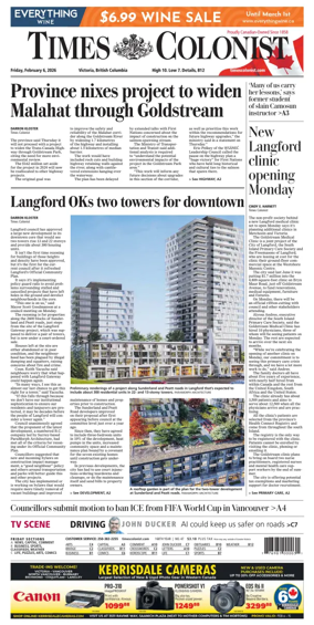 Cover of Times Colonist