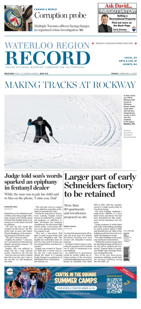 Cover of Waterloo Region Record