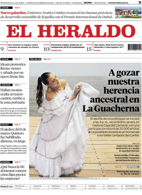 Cover of El Heraldo (Colombia)