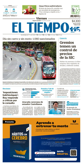 Cover of El Tiempo (Bogota)
