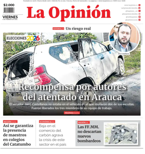 Cover of La Opinion