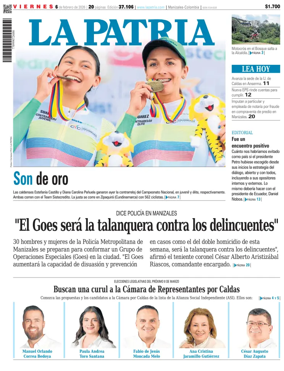 Cover of La Patria (Colombia)