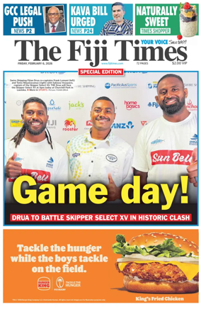 Cover of The Fiji Times