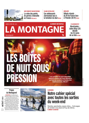 Cover of La Montagne (Clermont-Metropole)