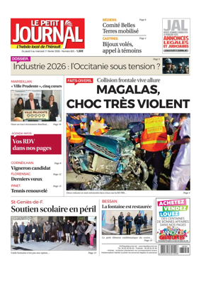 Cover of Le Petit Journal - L'hebdo local de l'Herault
