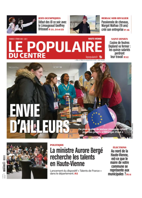 Cover of Le Populaire du Centre (Haute-Vienne)