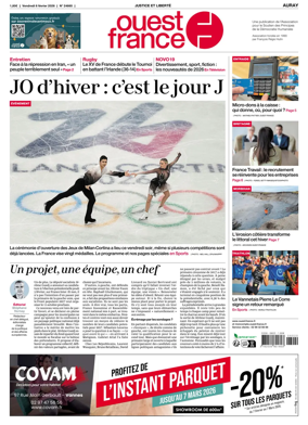 Cover of Ouest France (Auray)