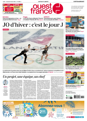 Cover of Ouest France (Chateaubriant)
