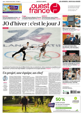 Cover of Ouest France (Les Herbiers / Montaigu)