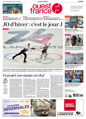 Cover of Ouest France (Lorient)