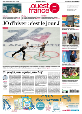 Cover of Ouest France (Loudeac / Rostrenen)