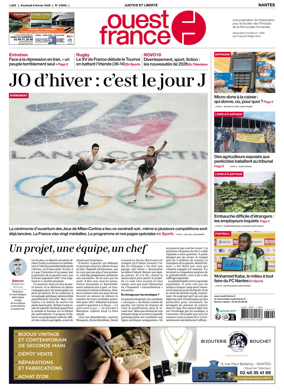 Cover of Ouest France (Nantes)
