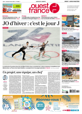 Cover of Ouest France (Nord-Finistere)