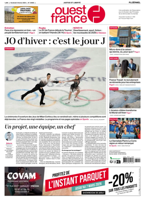 Cover of Ouest France (Ploermel)