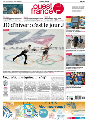 Cover of Ouest France (Pontivy)