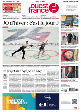 Cover of Ouest France (Redon / Pays de Vilaine)