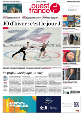 Cover of Ouest-France (Rennes Nord-Ouest)